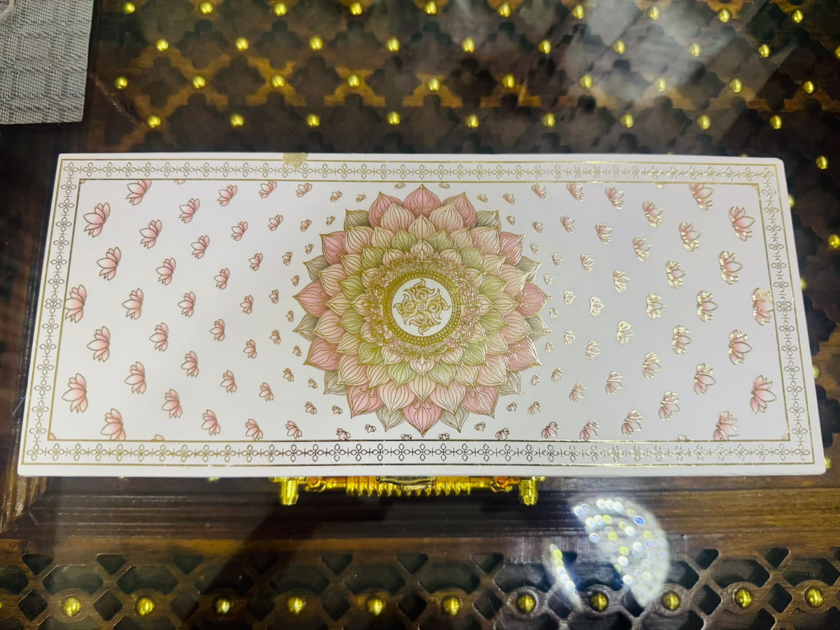 Kerva Lotus Box | Handcrafted Gift Box with 100g Almonds, Walnuts & Cashews