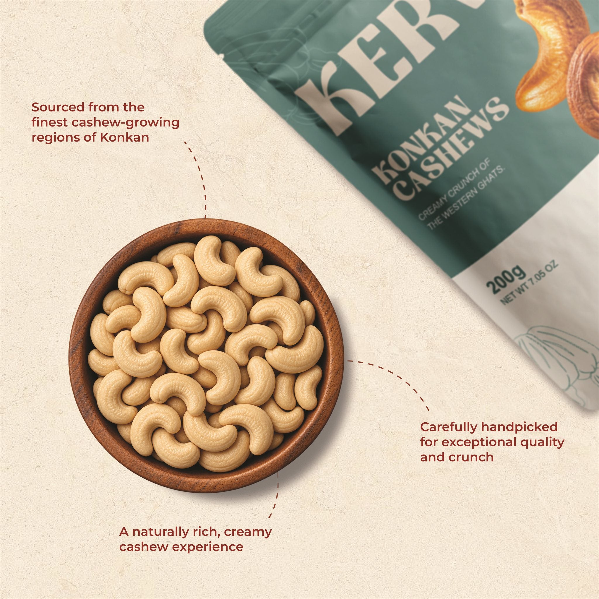 Kerva Konkan Cashews 200g - View 4