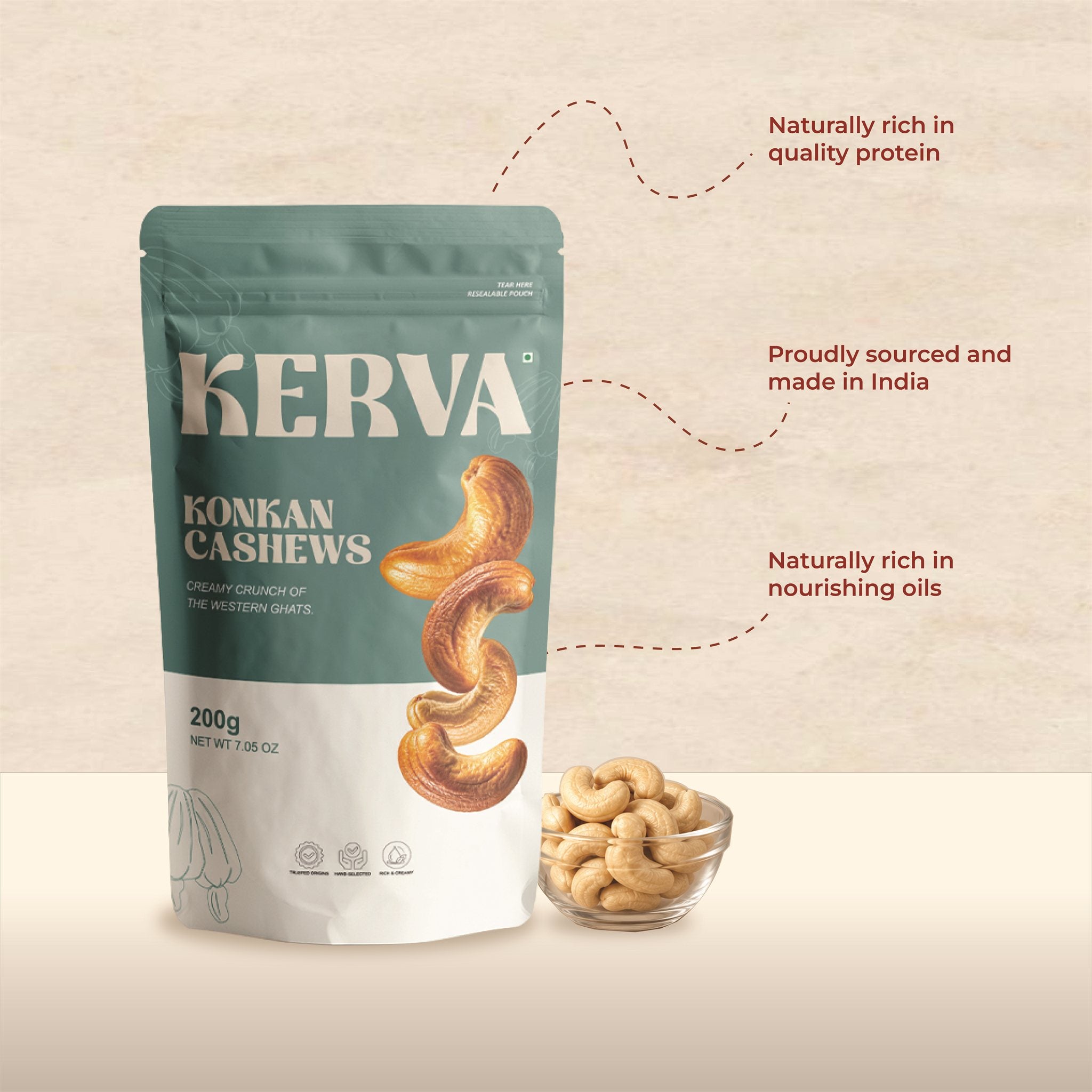 Kerva Konkan Cashews 200g - View 5