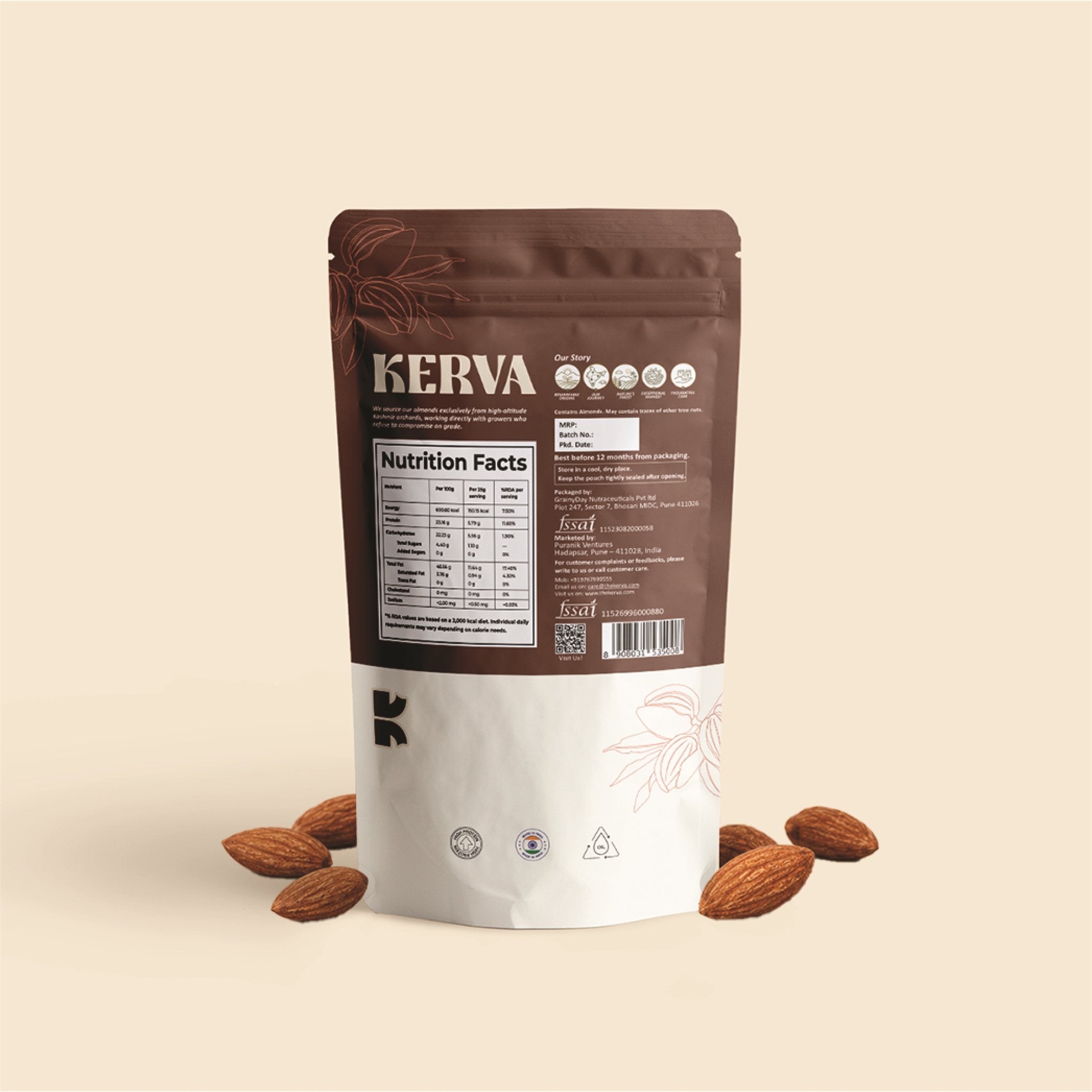 Kerva Kashmiri Mamra Almonds