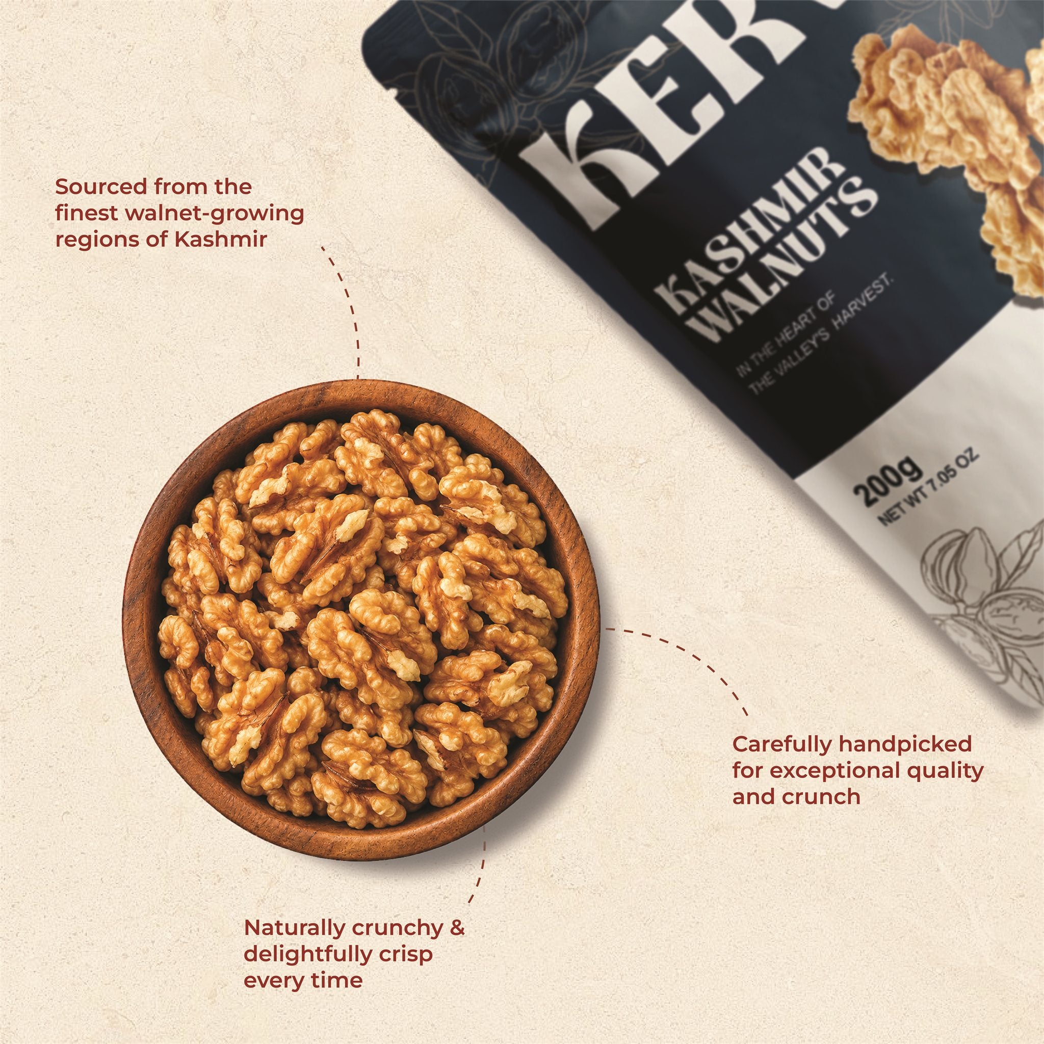 Kerva Kashmir Walnuts 200g - View 4