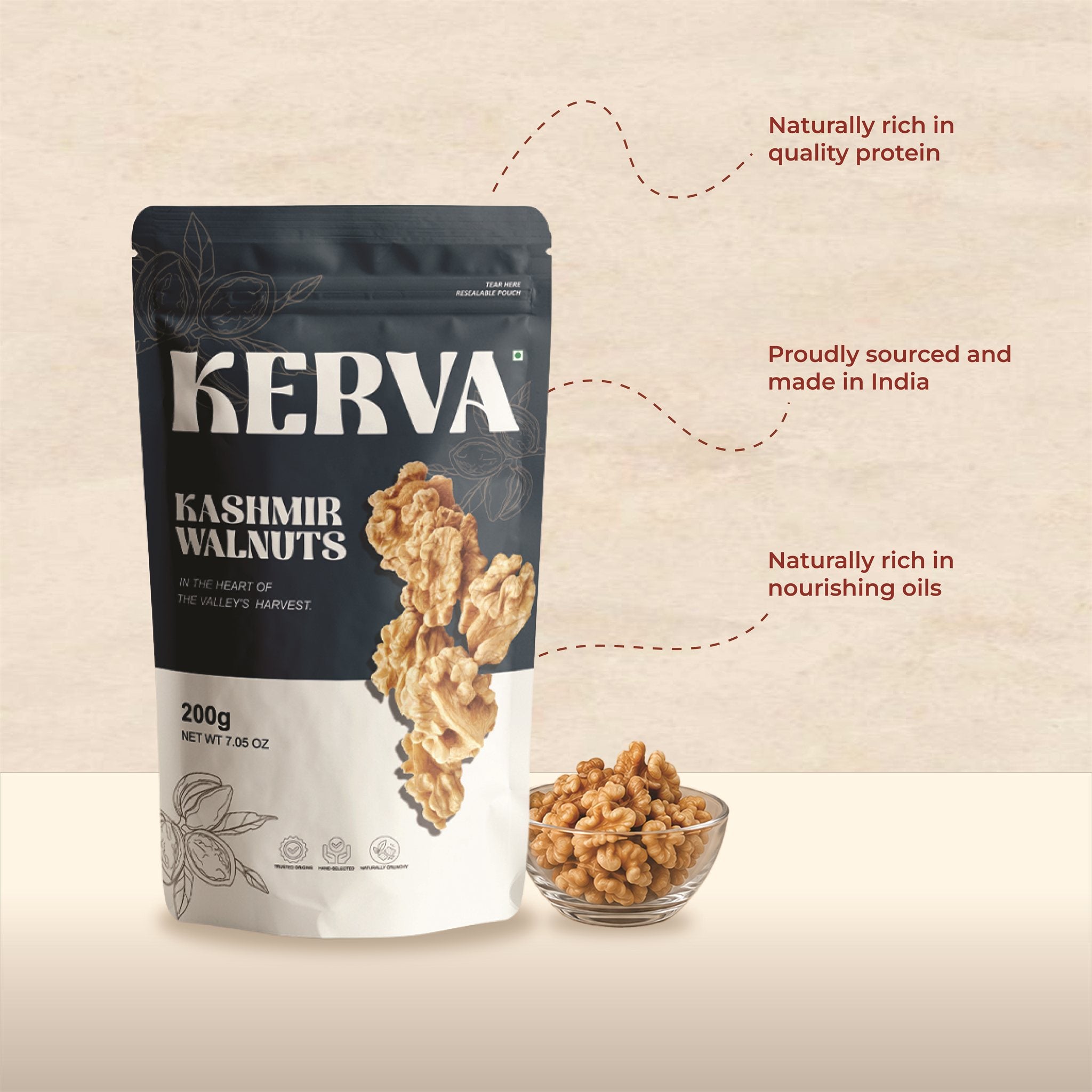 Kerva Kashmir Walnuts 200g - View 5